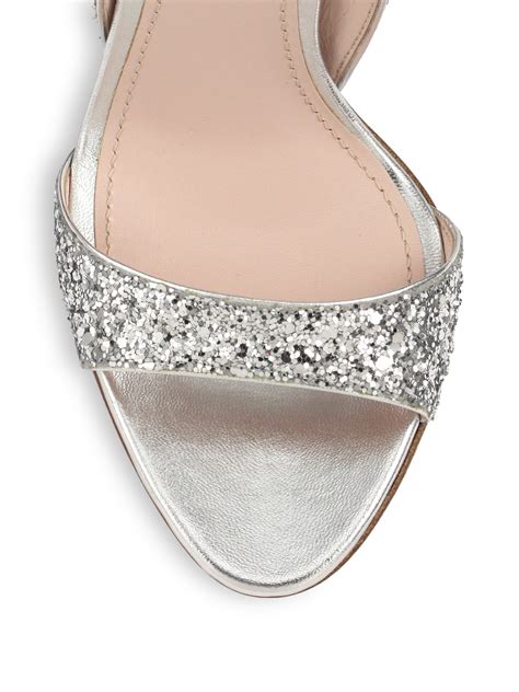 miu miu noir glitter|Silver Glitter Sandals .